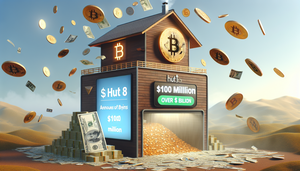 Hut 8 оголошує про купівлю біткоїнів на суму $100 мільйонів, збільшуючи свої активи до понад $1 мільярда