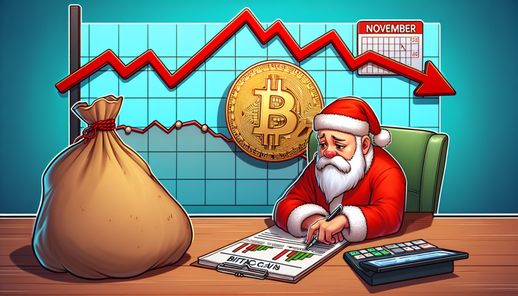 Біткоїн падає до найнижчої ціни з кінця листопада, розчаровуючи надії на “Ралі Санта-Клауса”