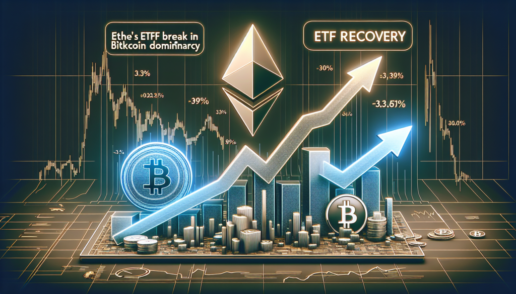 Ethereum’s Ether зростає на 3% завдяки відновленню ETF та розриву Bitcoin домінування
