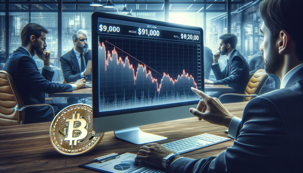 Bitcoin впав на понад 3% нижче $91,000 на тлі перегляду ставок трейдерів щодо скорочення відсоткових ставок ФРС у 2025 році