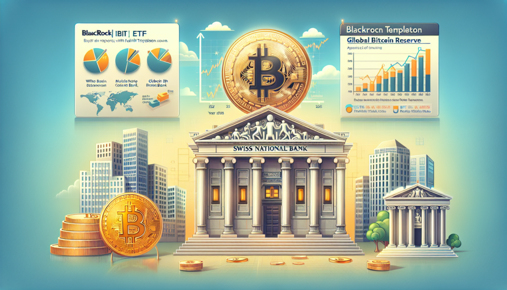 Сьогодні у криптовалютах: пропозиція зобов’язати Національний банк Швейцарії тримати Bitcoin, успіх IBIT ETF компанії BlackRock у 2024 році та прогноз Franklin Templeton щодо глобального зростання резервів Bitcoin у 2025 році
