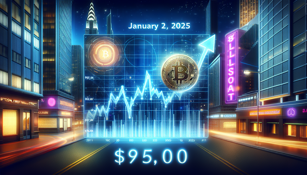 Біткоїн продовжив зростання 2 січня: $95,000 повернено напередодні першого відкриття Волл-стріт у 2025 році