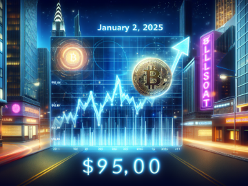 Біткоїн продовжив зростання 2 січня: $95,000 повернено напередодні першого відкриття Волл-стріт у 2025 році