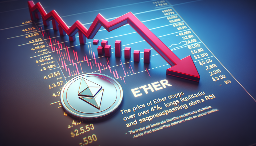 Ціна Ether падає більш ніж на 4% до $2 575 через ліквідацію лонгів та перевищення RSI