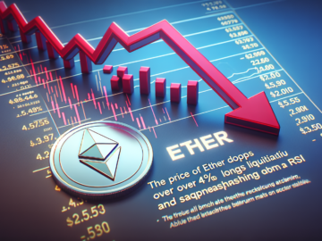 Ціна Ether падає більш ніж на 4% до $2 575 через ліквідацію лонгів та перевищення RSI