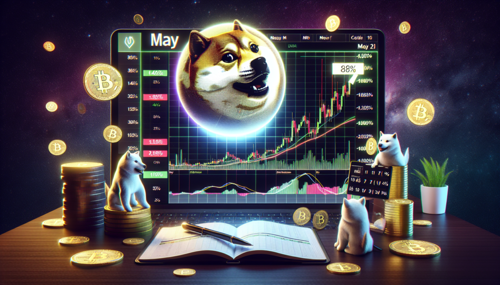 Dogecoin зростає на 38% у травні: бичачий MACD пророкує ралі на 180%